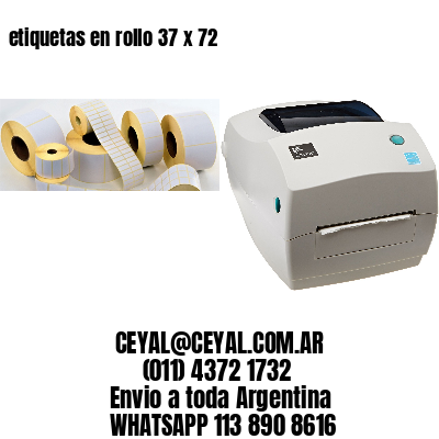 etiquetas en rollo 37 x 72
