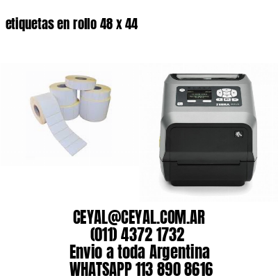 etiquetas en rollo 48 x 44