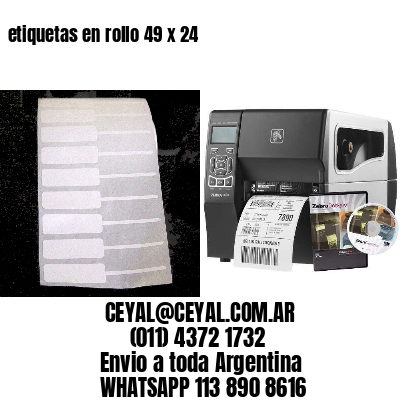 etiquetas en rollo 49 x 24