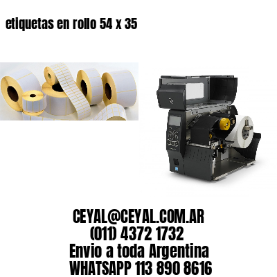 etiquetas en rollo 54 x 35
