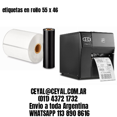 etiquetas en rollo 55 x 46