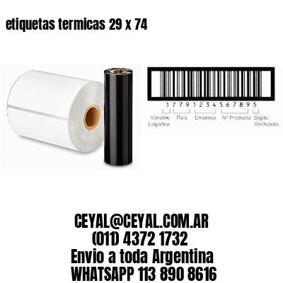 etiquetas termicas 29 x 74