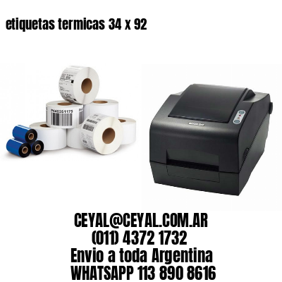 etiquetas termicas 34 x 92