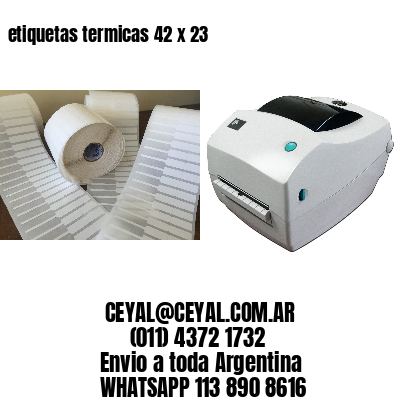 etiquetas termicas 42 x 23