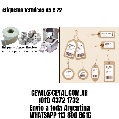 etiquetas termicas 45 x 72