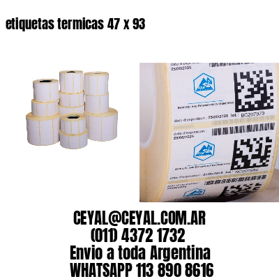 etiquetas termicas 47 x 93