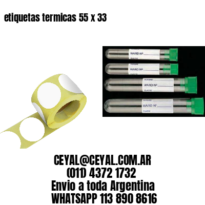 etiquetas termicas 55 x 33