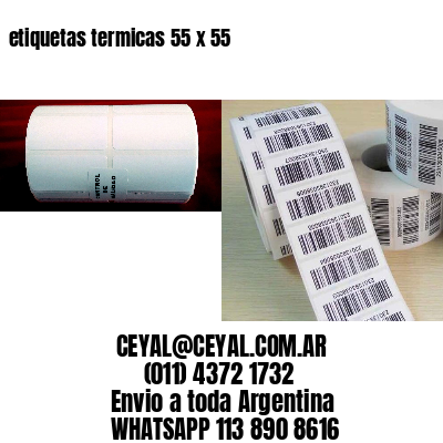 etiquetas termicas 55 x 55