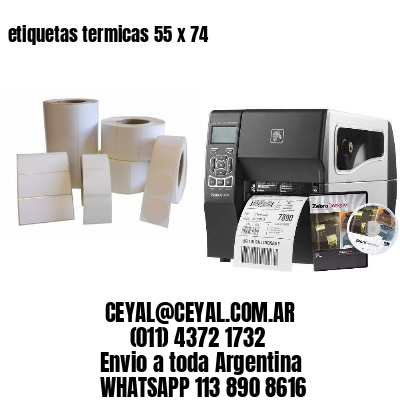etiquetas termicas 55 x 74