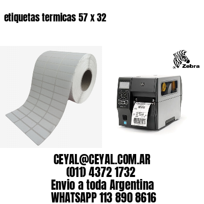etiquetas termicas 57 x 32