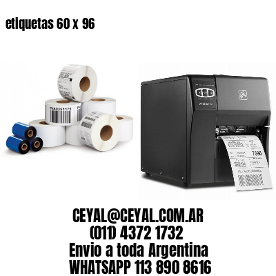 etiquetas 60 x 96