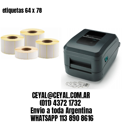etiquetas 64 x 78