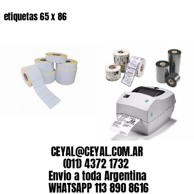 etiquetas 65 x 86