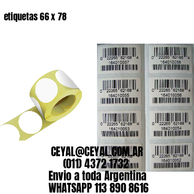 etiquetas 66 x 78