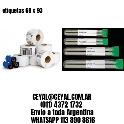 etiquetas 68 x 93