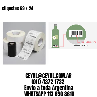 etiquetas 69 x 24