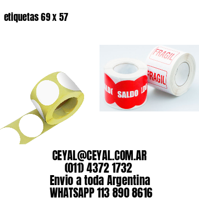etiquetas 69 x 57