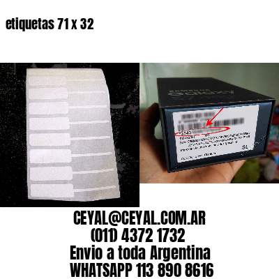 etiquetas 71 x 32