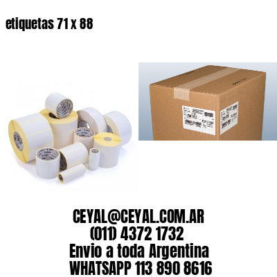 etiquetas 71 x 88