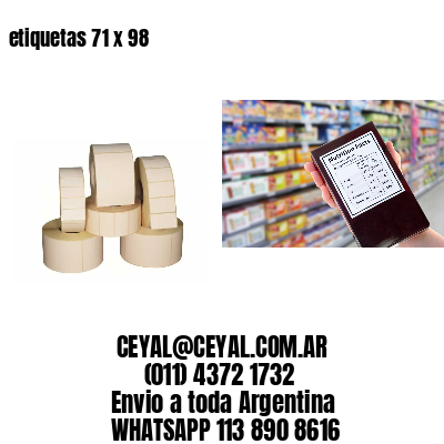 etiquetas 71 x 98