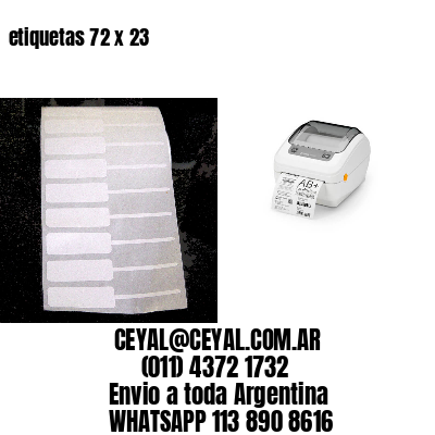 etiquetas 72 x 23