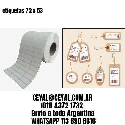 etiquetas 72 x 53