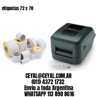 etiquetas 72 x 70