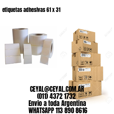 etiquetas adhesivas 61 x 31