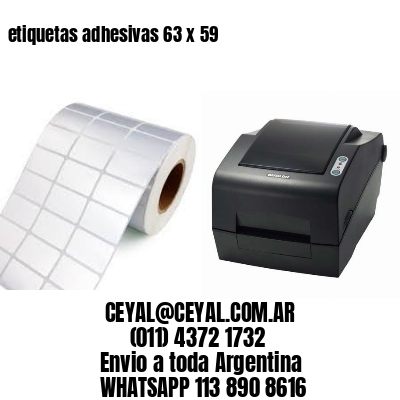 etiquetas adhesivas 63 x 59