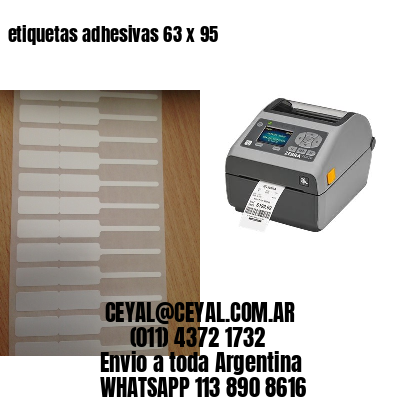 etiquetas adhesivas 63 x 95