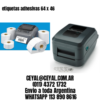 etiquetas adhesivas 64 x 46