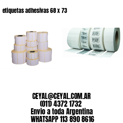 etiquetas adhesivas 68 x 73