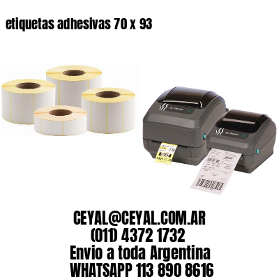 etiquetas adhesivas 70 x 93