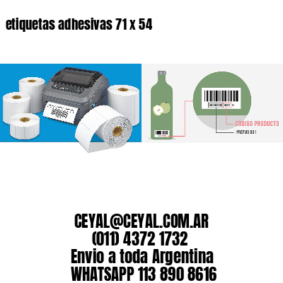 etiquetas adhesivas 71 x 54