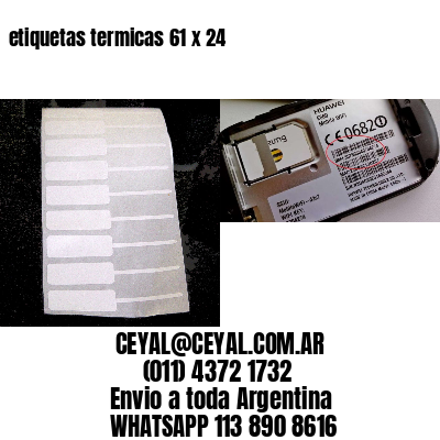 etiquetas termicas 61 x 24
