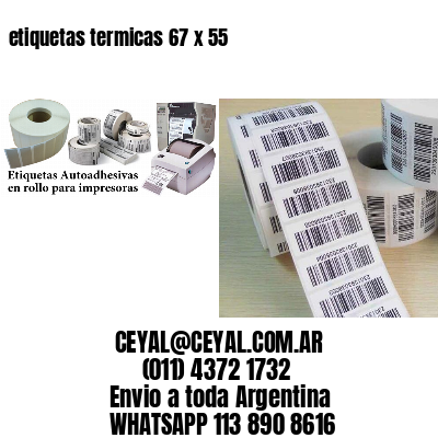 etiquetas termicas 67 x 55