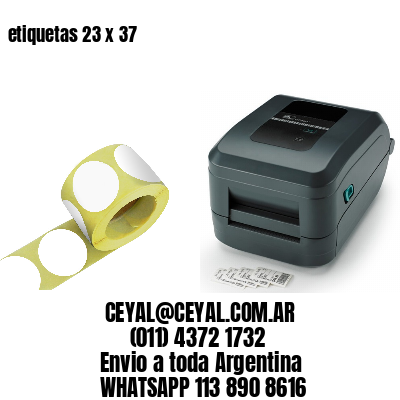 etiquetas 23 x 37