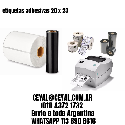 etiquetas adhesivas 20 x 23