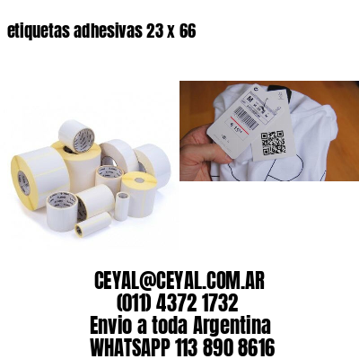 etiquetas adhesivas 23 x 66