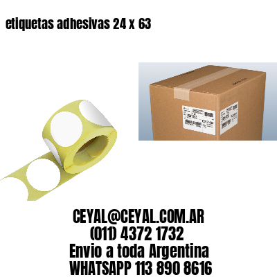 etiquetas adhesivas 24 x 63