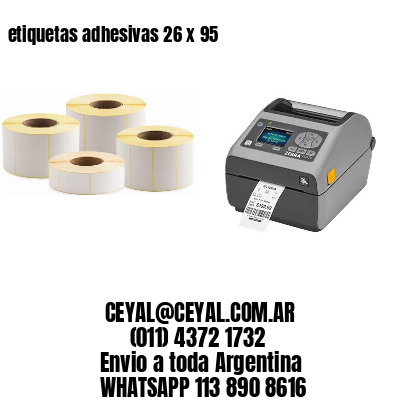 etiquetas adhesivas 26 x 95