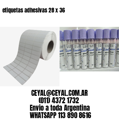 etiquetas adhesivas 28 x 36