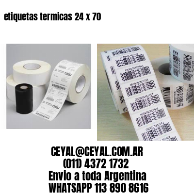 etiquetas termicas 24 x 70