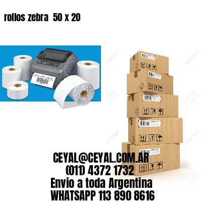 rollos zebra  50 x 20