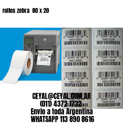 rollos zebra  80 x 20