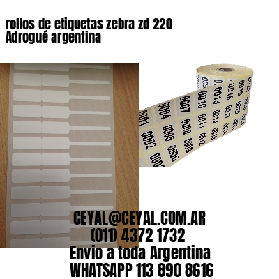 rollos de etiquetas zebra zd 220 Adrogué argentina