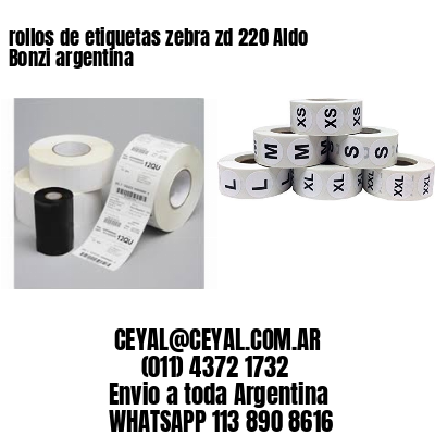 rollos de etiquetas zebra zd 220 Aldo Bonzi argentina