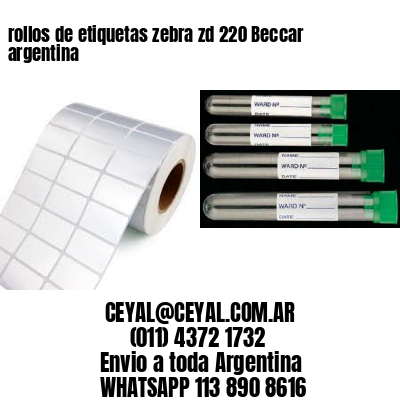 rollos de etiquetas zebra zd 220 Beccar argentina