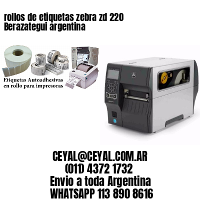 rollos de etiquetas zebra zd 220 Berazategui argentina
