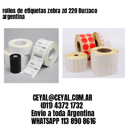 rollos de etiquetas zebra zd 220 Burzaco argentina